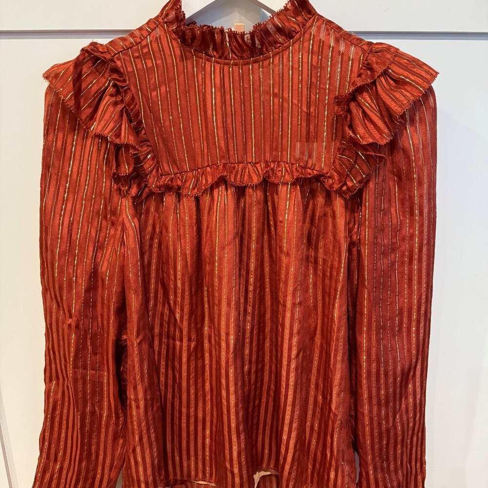 NWT Marie Oliver Estelle Blouse in Clay